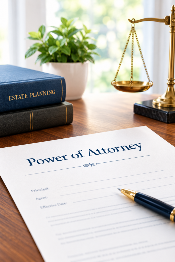Power of Attorney Desk Scene